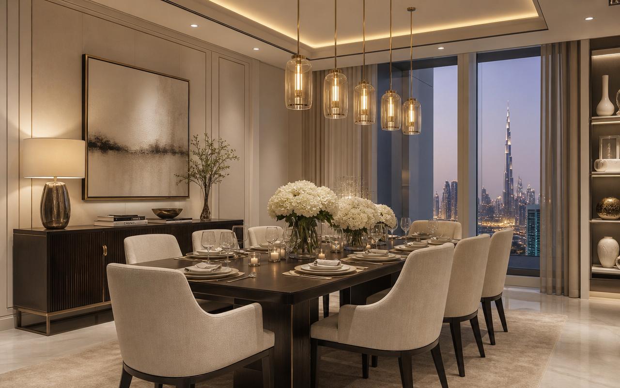 Custom dining interior